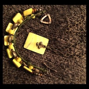 Silpada necklace and bracelet.