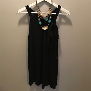 Michael Kors Tops - Michael Kors black sleeveless tank blouse bow sz S Michael Kors Tops - Michael Kors black sleeveless tank blouse bow sz S