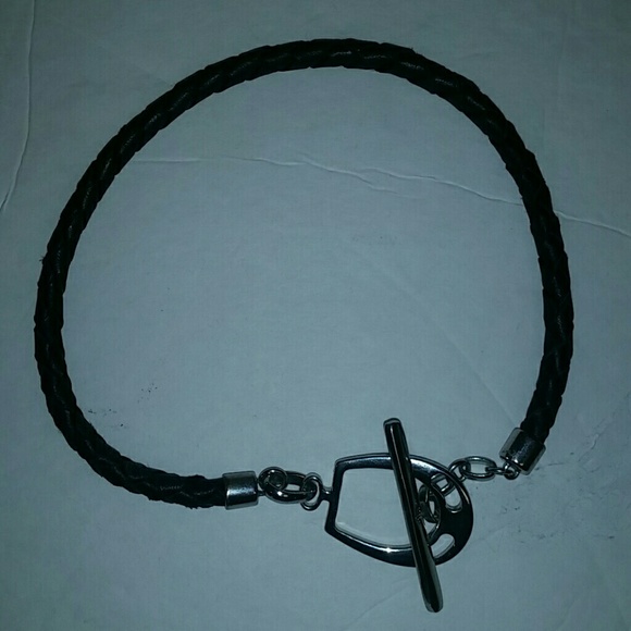 Ralph Lauren leather choker necklace