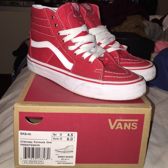 Red Hightop Vans
