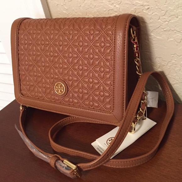 Tory Burch Handbags - Tory Burch "Bryant" Cross-body bag in Luggage.