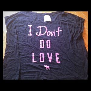 NAVY BLUE "I DONT DO LOVE" SHIRT