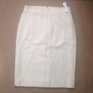 Ivory No. 2 Wool Pencil Skirt from J. Crew