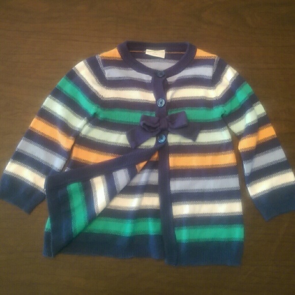 Girl's 3 button striped cardigan from Crazy  8