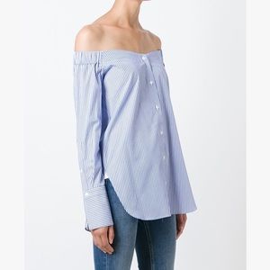 rag & bone off the shoulder top