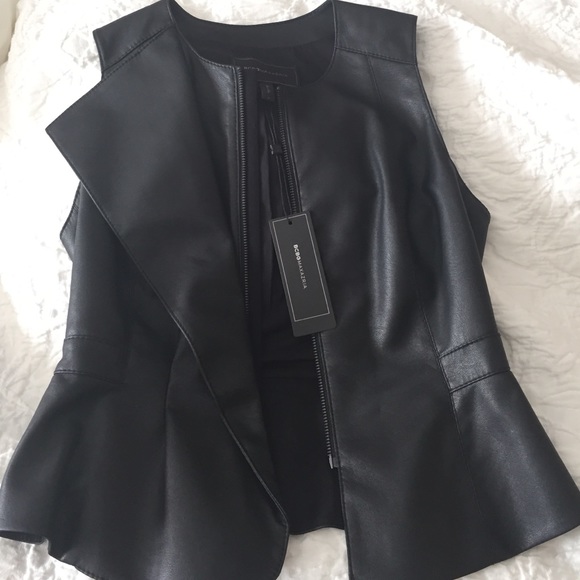 Leather vest BCBG Maxazria - Picture 1 of 2