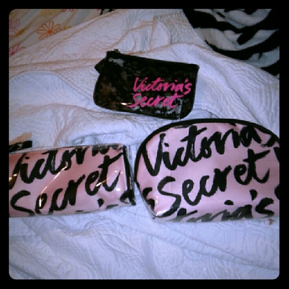 PINK Victoria's Secret Handbags - BRAND NEW VICTORIA'S SECRET makeup bags!!