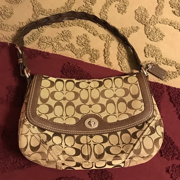 Coach Purse brown and tan
