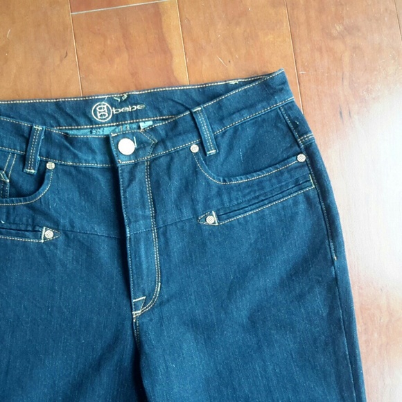 Bebe 7 pocket high waisted wide leg jeans, size 30 - Picture 2 of 4