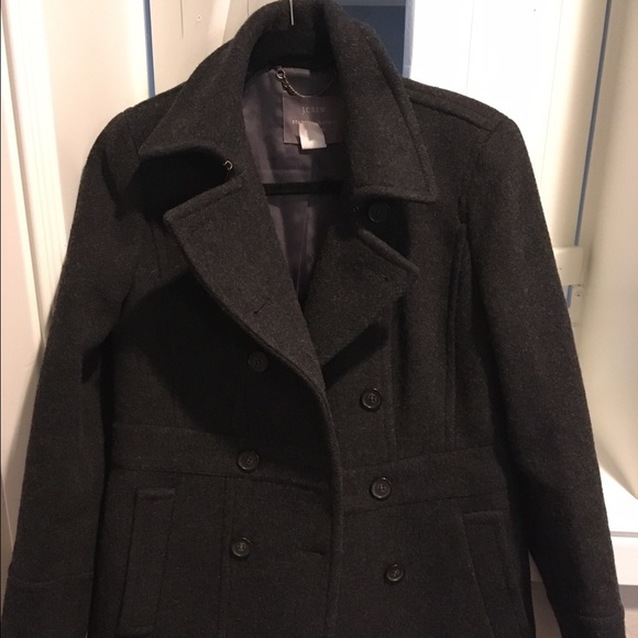 Perfect winter coat! J.Crew Stadium cloth Peacoat