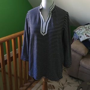 Talbots stripped tunic