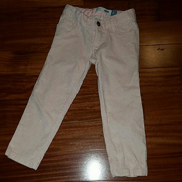OLD NAVY TODDLER GIRL PINK GLITTER PANTS 3T - Picture 1 of 3