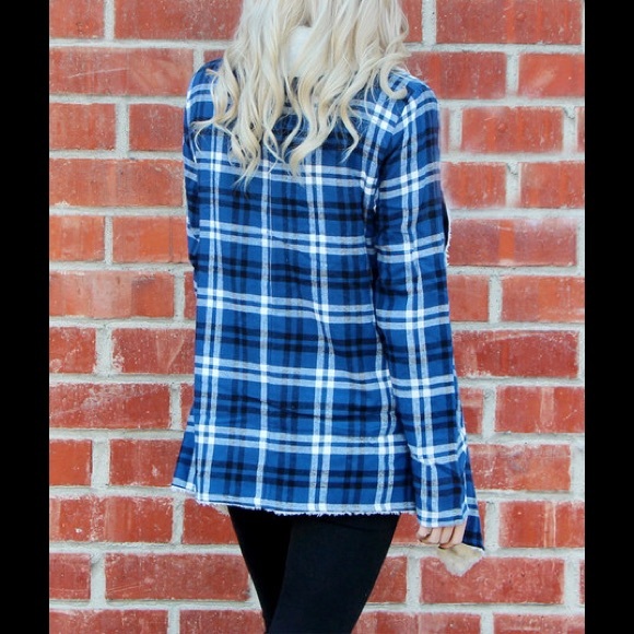 Brand New Blue Plaid Jacket - Picture 3 of 5