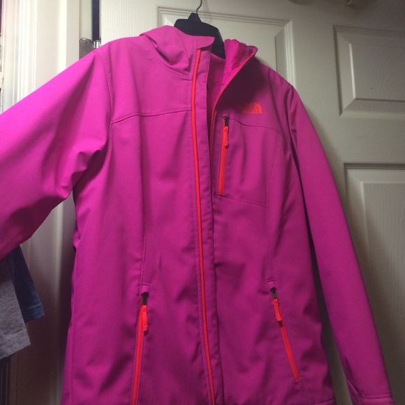 Pink TheNorthFace Jacket kids size XL 18 NEW - Picture 1 of 4
