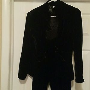 The J. Peterman Company, velvet pant suit.