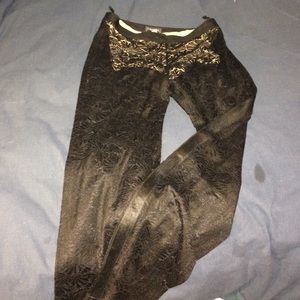 Chanel lace tuxedo pant