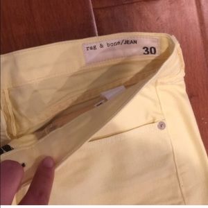 Rag and bone yellow shorts