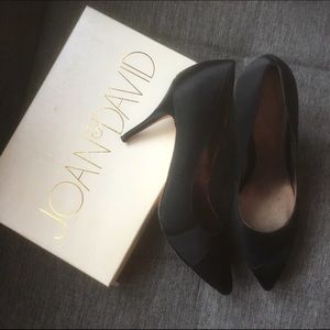 Joan & David Satin Evening Heels