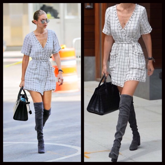 CLEARANCE ‼️FIRM‼️Gray Over the Knee boot - Picture 2 of 4