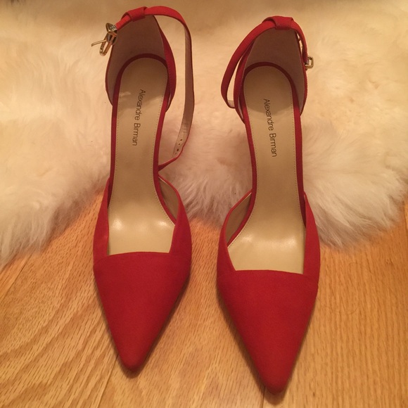 Alexander Birman red suede