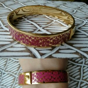 **SOLD** Coach Signature Bracelet Bangle