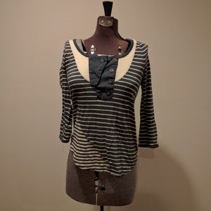 Pilcro and the Letterpress Sailor Striped Top