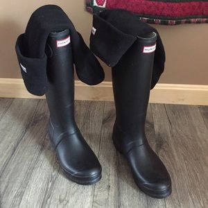 Hunter Rain boots matte finish size 9