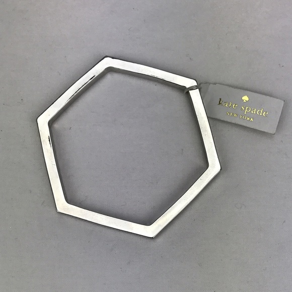 Kate Spade Hexagon Bangle - Silver