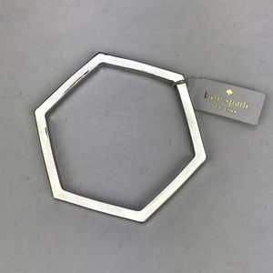 Kate Spade Hexagon Bangle - Silver