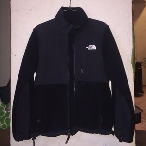 Black North Face winter jacket.