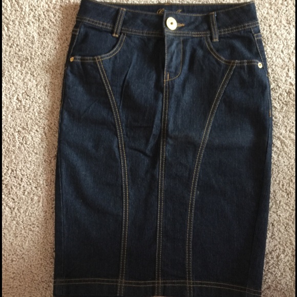 Guess Dark Blue Denim Skirt