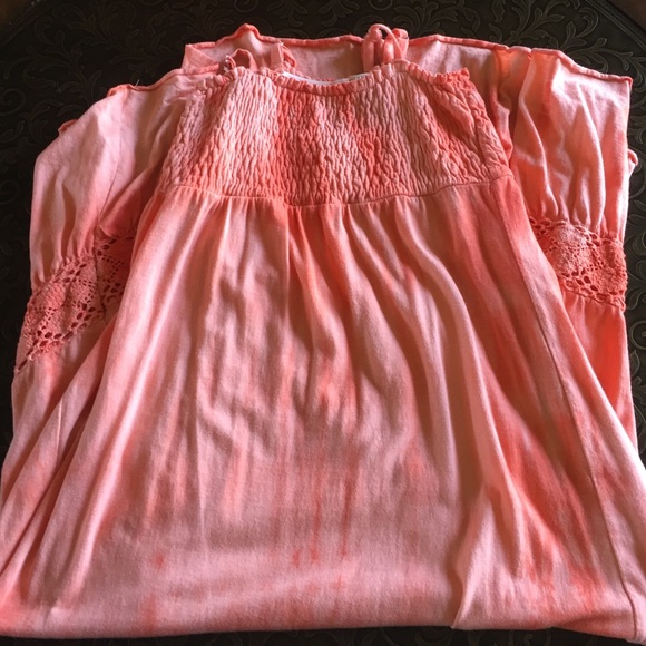 Girls Large 10-12 maxi dress it's a peachy orange!