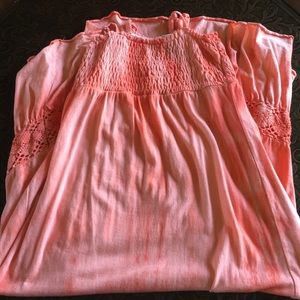 Girls Large 10-12 maxi dress it's a peachy orange!