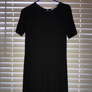 black t shirt dress