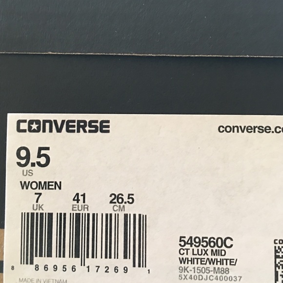 Converse Women's Chuck Taylors Lux in Leather - Picture 3 of 4