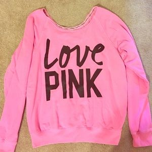Victoria Secret off the shoulder sweatshirt