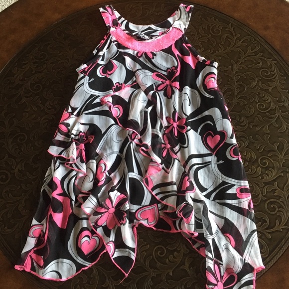 Girls size 14-16 flowing ruffle shirt!