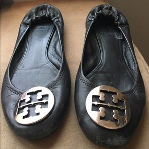 Black Tory burch reva flats 9.5