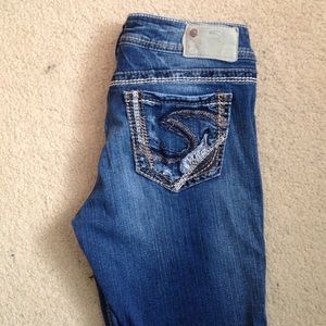 Authentic silver jeans