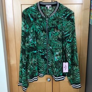 NWT Juicy Couture Polyester Zip Up Sz XL