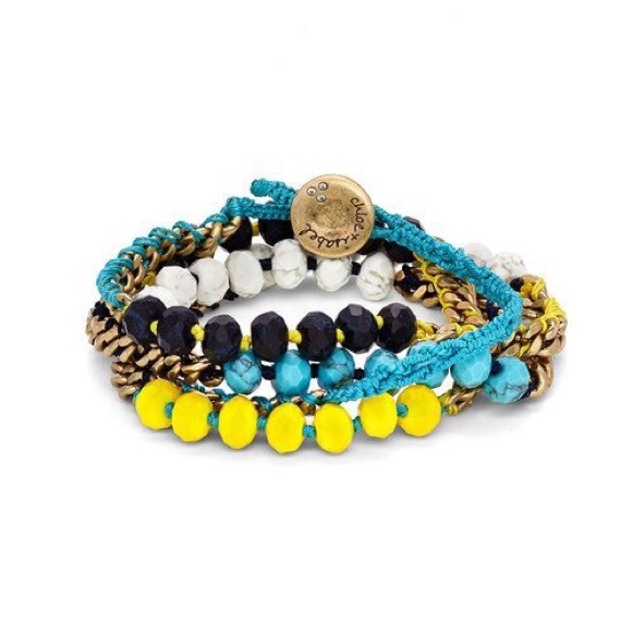 C+I Bead + Chain Multi-Wrap Bracelet