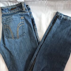 Serfontaine Fitted Straight Leg/Skinny Denim Jeans