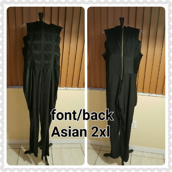 JUST IN. LAURA BLACK MESH JUMPSUIT - Picture 2 of 4