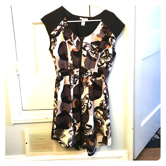 Adorbs leaf print dress