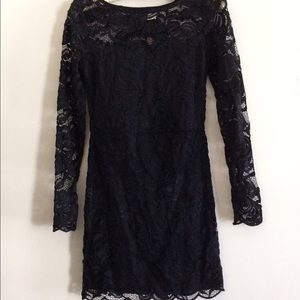 Black Lace Bodycon Dress