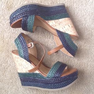 🌸 Blue & Green Wedges