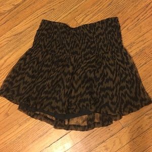 Ganni Printed Mini Skirt - S