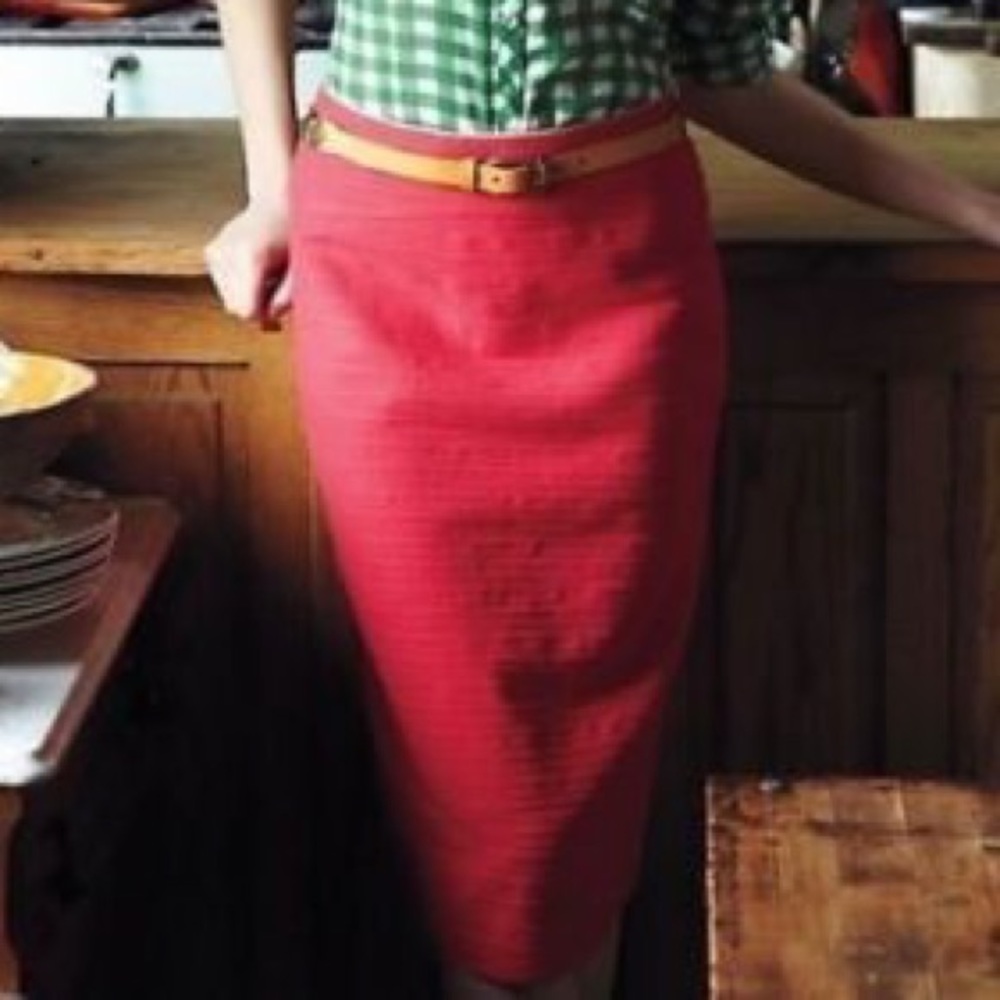 Anthropologie moulinette soerus red skirt 2