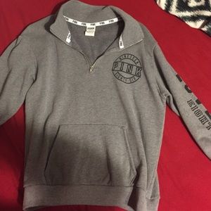 Grey half zip