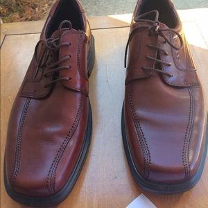 New Men's Brown Leather Ecco Shoes Sz 46 or 12.